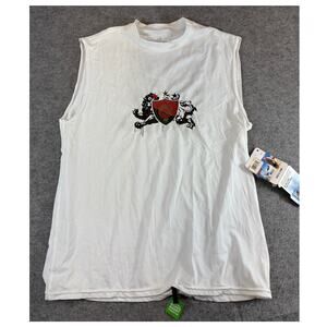 O’Neill Shirt Mens Small White Sleeveless Rashguard Surfing UV Protection NWT
